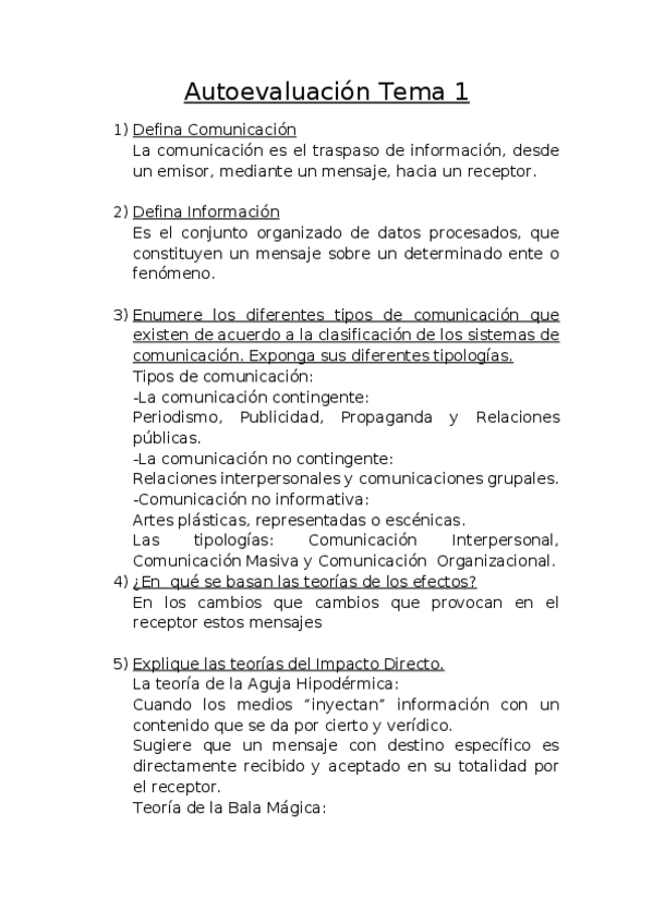 Miniatura del documento Autoevaluación Tema 1 Teoría de la información periodística.docx