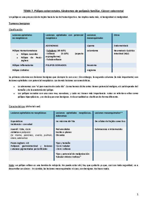 Miniatura del documento Tema 7. Polipos colorrectales y cáncer de recto.pdf