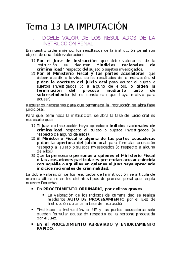 Miniatura del documento Tema 13 LA IMPUTACIÓN.docx