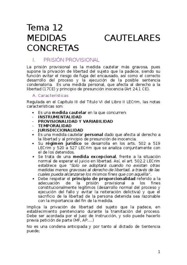 Miniatura del documento Tema 12 LAS MEDIDAS CAUTELARES CONCRETAS.docx