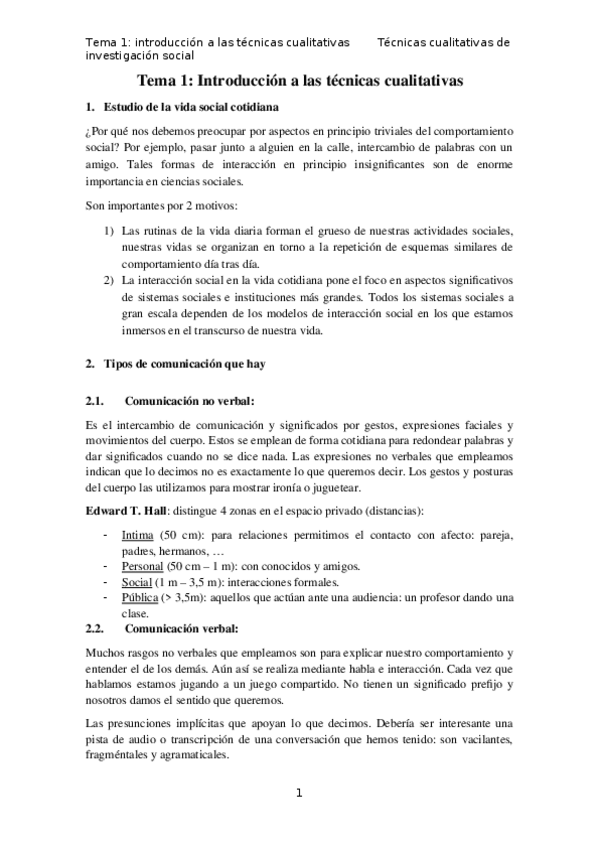Miniatura del documento Tema 1 - Introducción a las técnicas cualitativas.docx