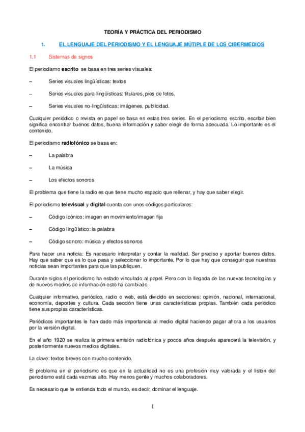 Miniatura del documento Temario completo Teoria y Práctica Periodismo.odt