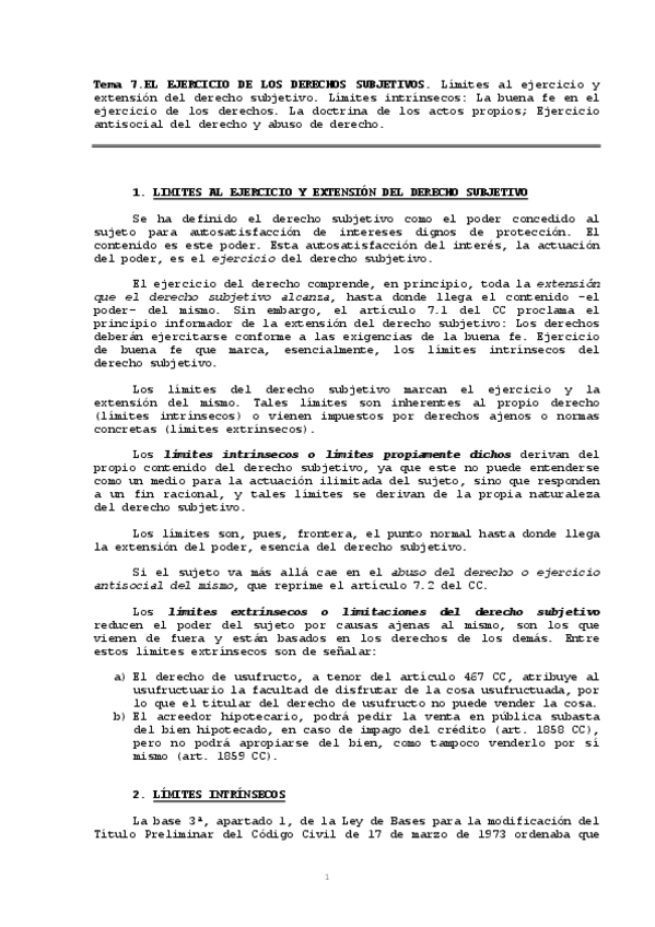 Miniatura del documento Tema 7. EJERCICIO DE LOS DERECHOS SUBJETIVOS.pdf
