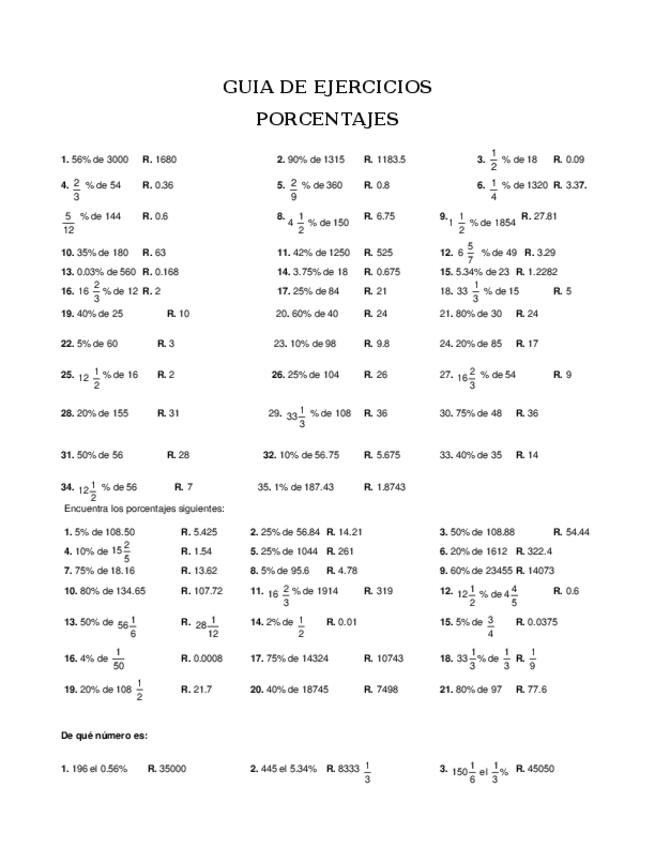 Miniatura del documento porcentajes ejercicios.doc