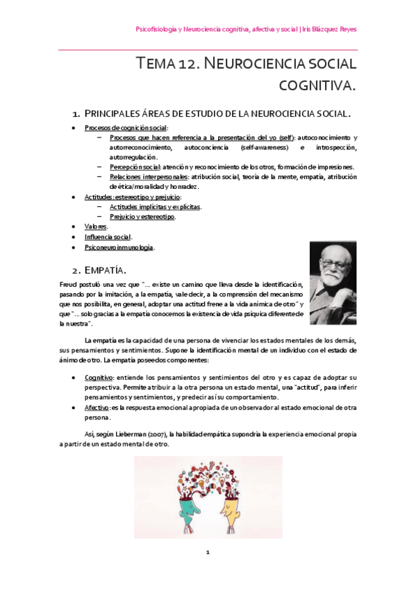 Miniatura del documento TEMA 12. NEUROCIENCIA SOCIAL COGNITIVA.pdf