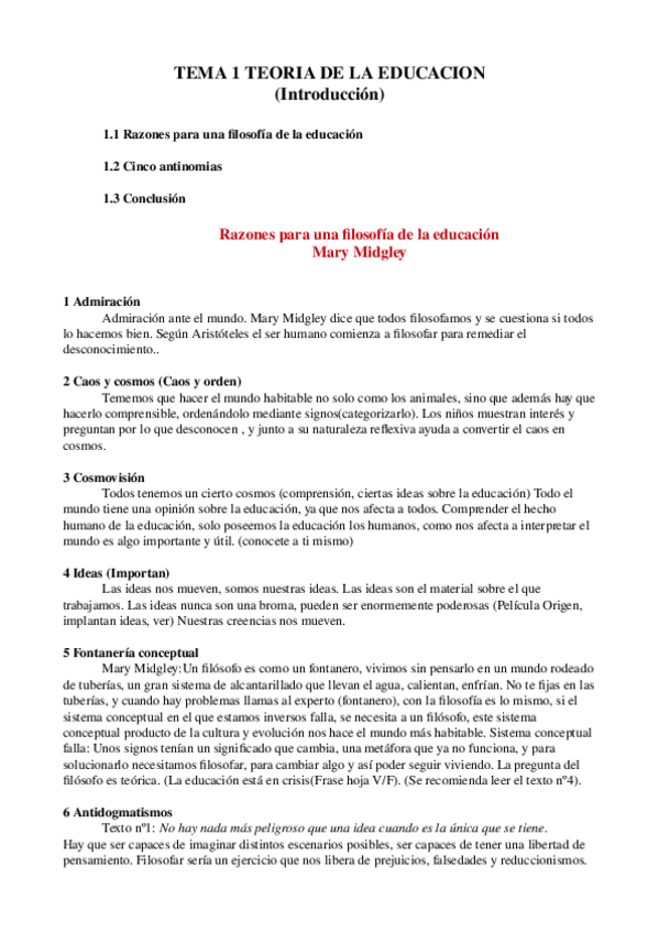 Miniatura del documento Tema 1. Teoria de la educacion.odt