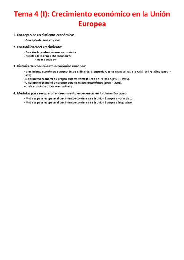 Miniatura del documento Tema 4 (I) - Crecimiento económico en la Unión Europea.pdf