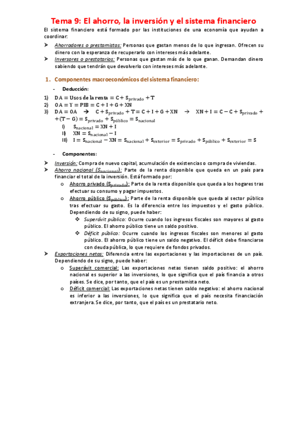 Miniatura del documento Tema 9 - El ahorro- la inversión y el sistema financiero.pdf