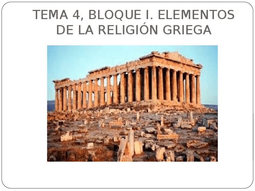 Miniatura del documento Tema 4. Religion griega.ppt
