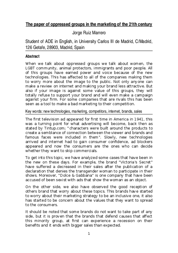 Miniatura del documento The-paper-of-oppressed-groups-in-the-marketing-of-the-21th-century.odt