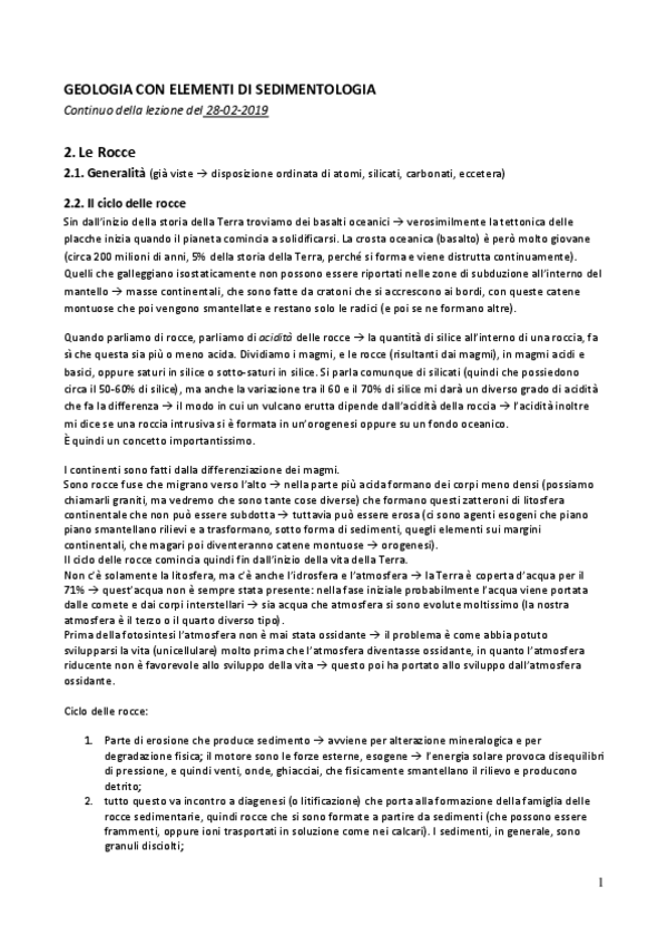 Miniatura del documento Geologia- 2. Le Rocce.pdf