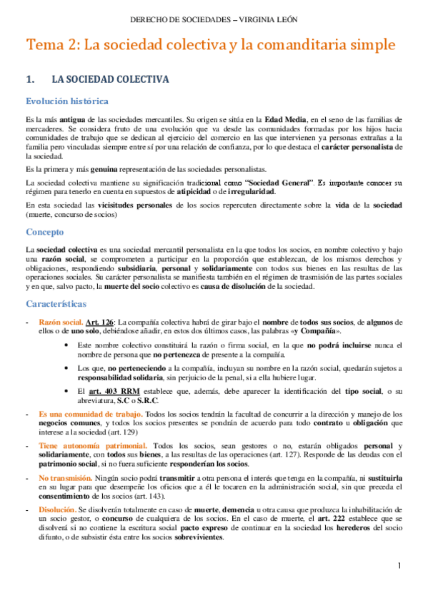 Miniatura del documento Tema 2 - Sociedad colectiva y comanditaria.pdf