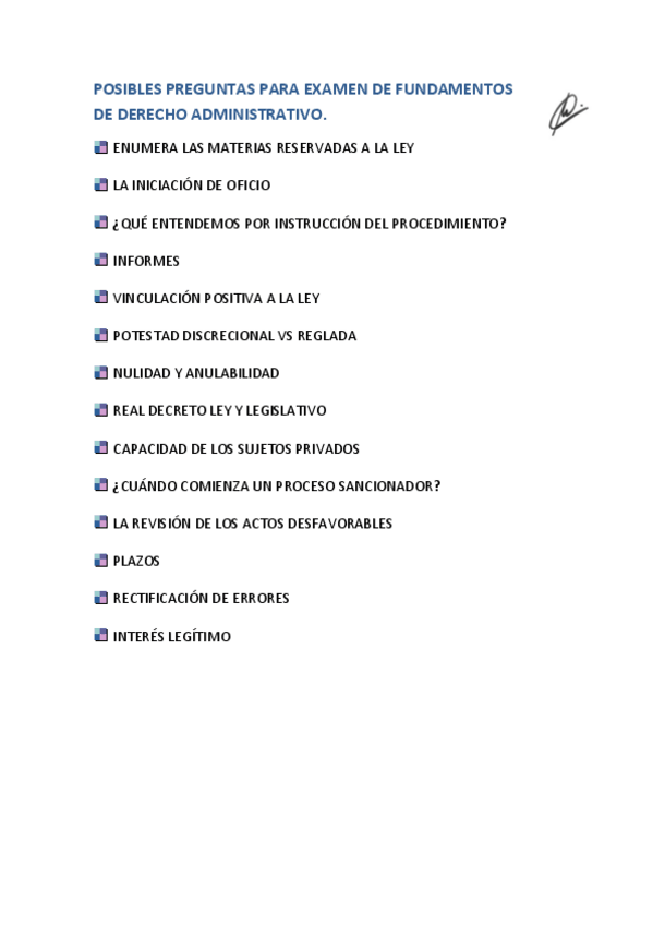 Miniatura del documento POSIBLES PREGUNTAS PARA EXAMEN DE FUNDAMENTOS DE DERECHO ADMINISTRATIVO.pdf
