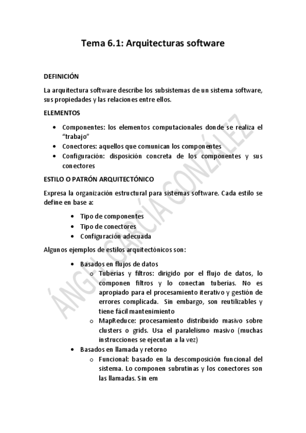 Miniatura del documento Tema 6.1 Arquitecturas Software.pdf