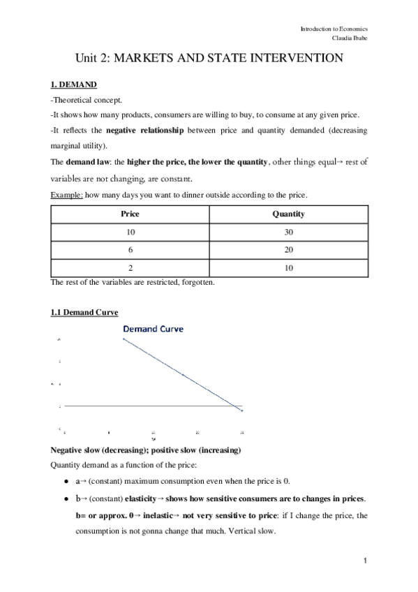 Miniatura del documento Introduction-to-Economics-Unit-2-Markets-and-State-Intervention.docx