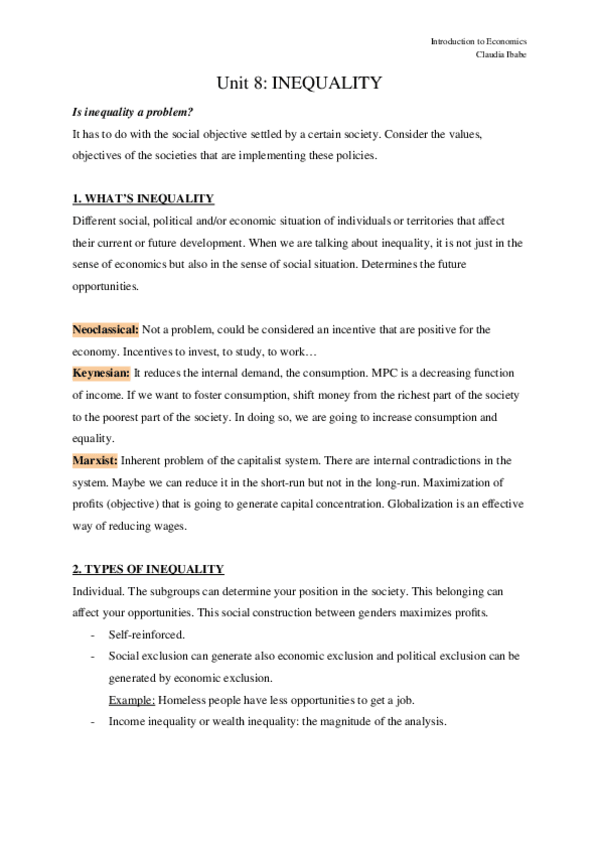 Miniatura del documento Introduction-to-Economics-Unit-8-Inequality.docx