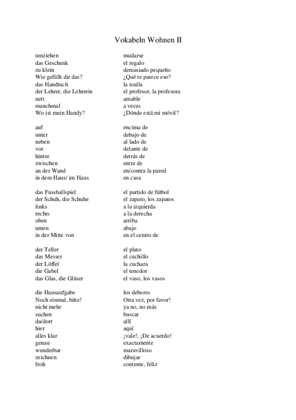 Miniatura del documento Vokabeln-Wohnen-II.docx