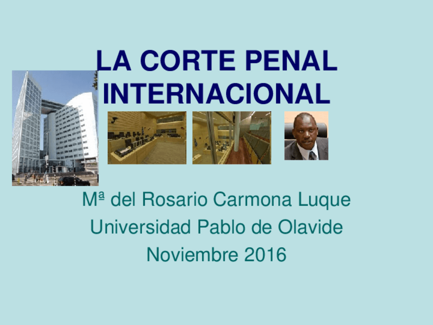 Miniatura del documento PPT Corte Penal Internacional 2016.ppt