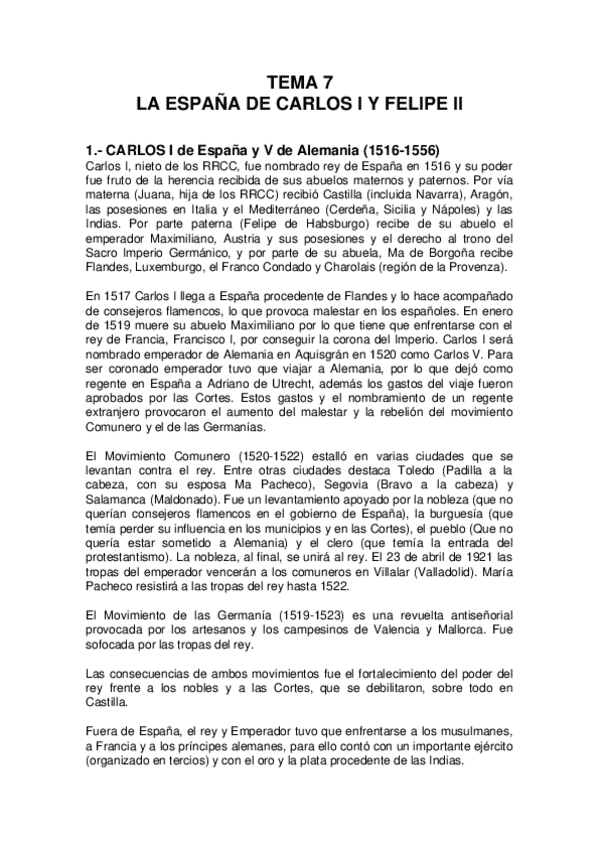 Miniatura del documento 7-La-Espana-de-Carlos-I-y-Felipe-II.docx