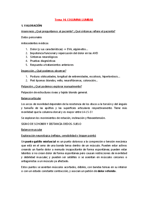 Miniatura del documento Tema 14. Columna lumbar.pdf