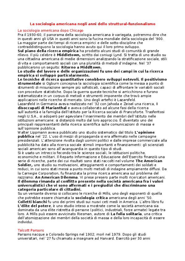 Miniatura del documento La-sociologia-americana-nello-struttural-funzionalismo.odt