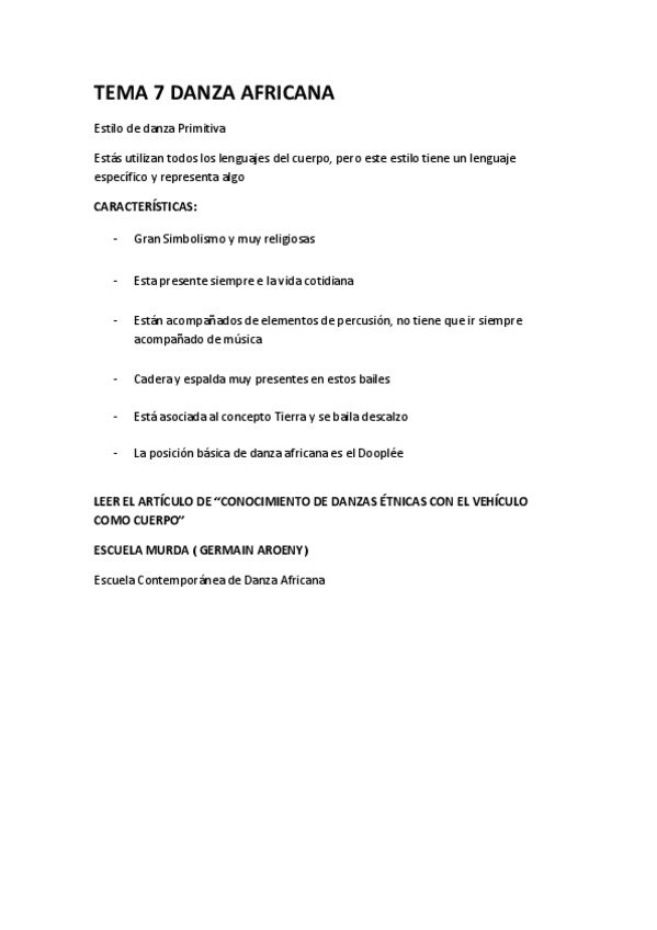 Miniatura del documento TEMA 7 DANZA AFRICANA.pdf