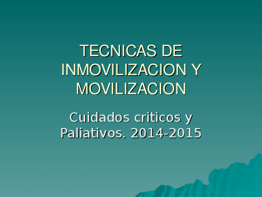 Miniatura del documento TECNICAS-DE-INMOVILIZACION-Y-MOVILIZACION.ppt