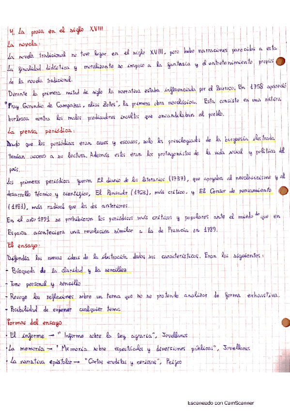 Miniatura del documento La prosa en el siglo XVIII