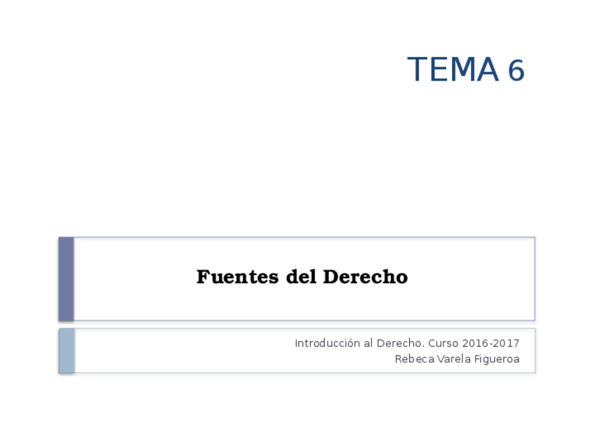 Miniatura del documento Tema 6 Fuentes del Derecho (1).pptx