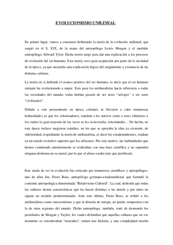 Miniatura del documento SEM-1-EVOLUCIONISMO-UNILINEAL-EXAMEN.docx