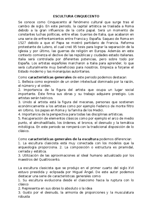 Miniatura del documento ESCULTURA-CINQUECENTO.docx