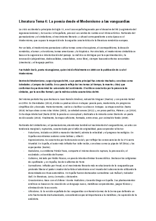 Miniatura del documento Literatura-EBAU-Tema-4-La-poesia-desde-el-Modernismo-a-las-vanguardias.pdf
