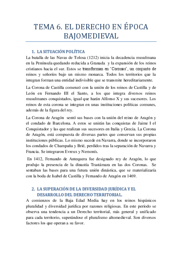 Miniatura del documento TEMA 4 EL DERECHO DE LA ESPAÑA ALTOMEDIEVAL.pdf