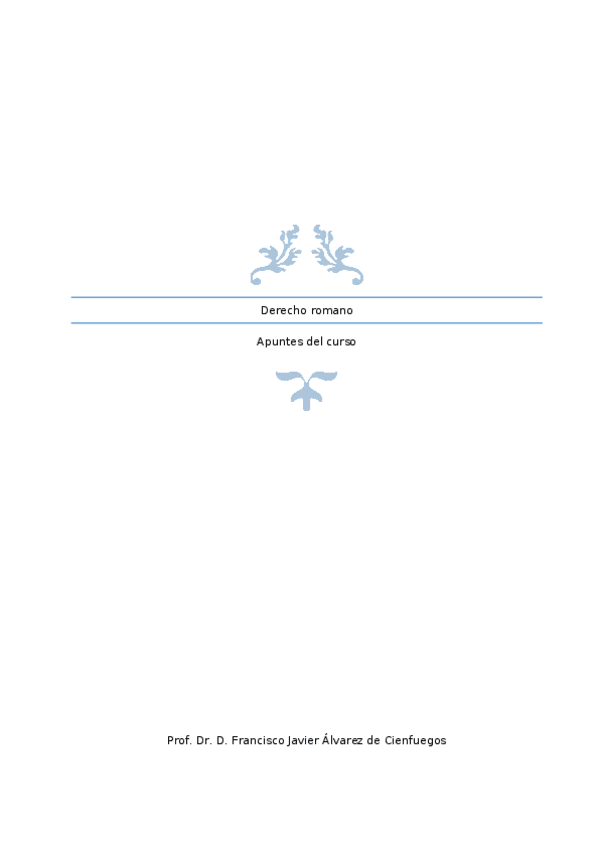 Miniatura del documento Derecho Romano Apuntes.docx