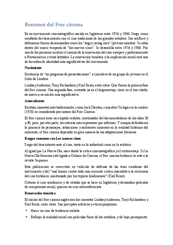 Miniatura del documento Resumen Free cinema.pdf