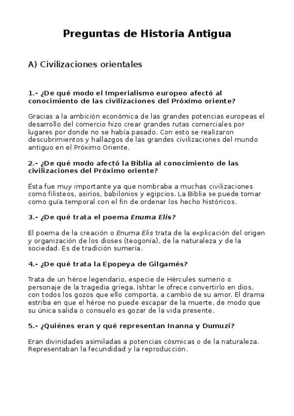 Miniatura del documento Preguntas de Historia Antigua.odt