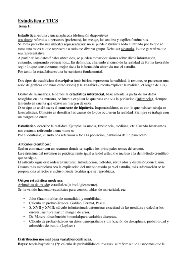 Miniatura del documento Estadistica y TICS. Tema 1.odt