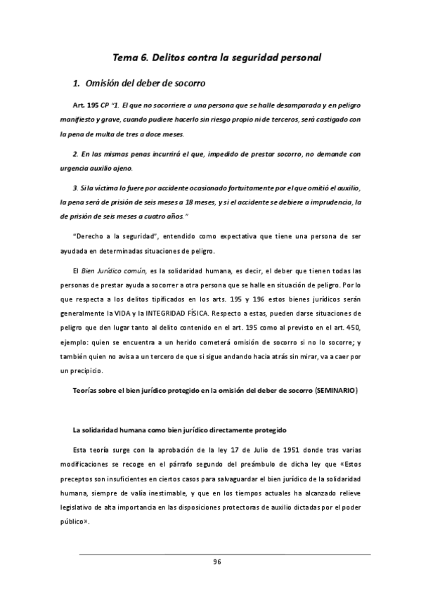 Miniatura del documento Tema 6. Delitos contra la seguridad personal.pdf