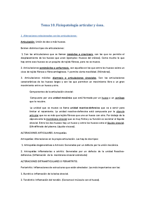 Miniatura del documento Tema 10. Fisiopatología articular y ósea..pdf