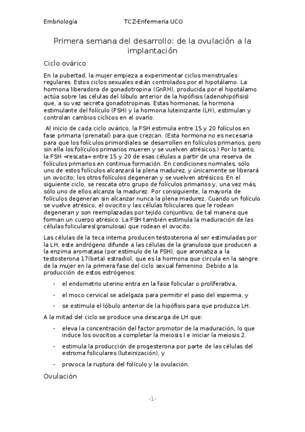 Miniatura del documento Primera semana del desarrollo humano.odt