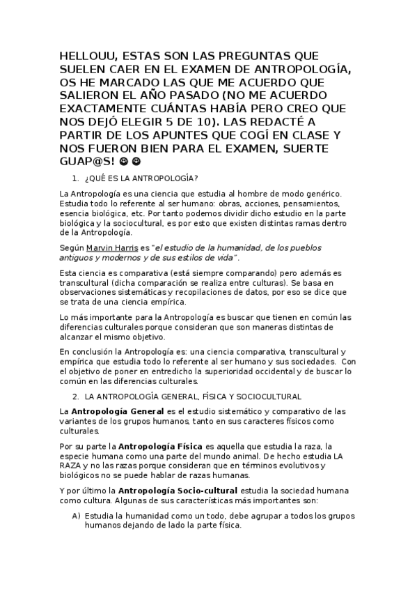Miniatura del documento Preguntas examen Antropología (Original).docx