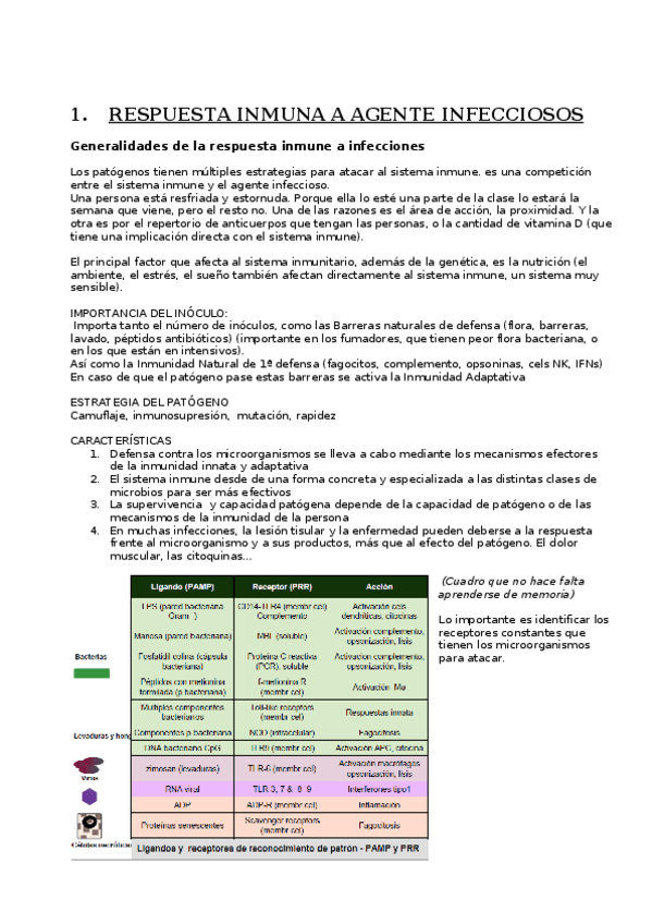 Miniatura del documento 1.RESPUESTA INMUNA A AGENTE INFECCIOSOS.docx