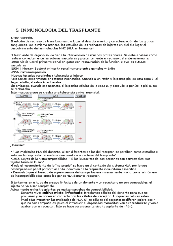 Miniatura del documento 5.INMUNOLOGÍA DEL TRASPLANTE.docx