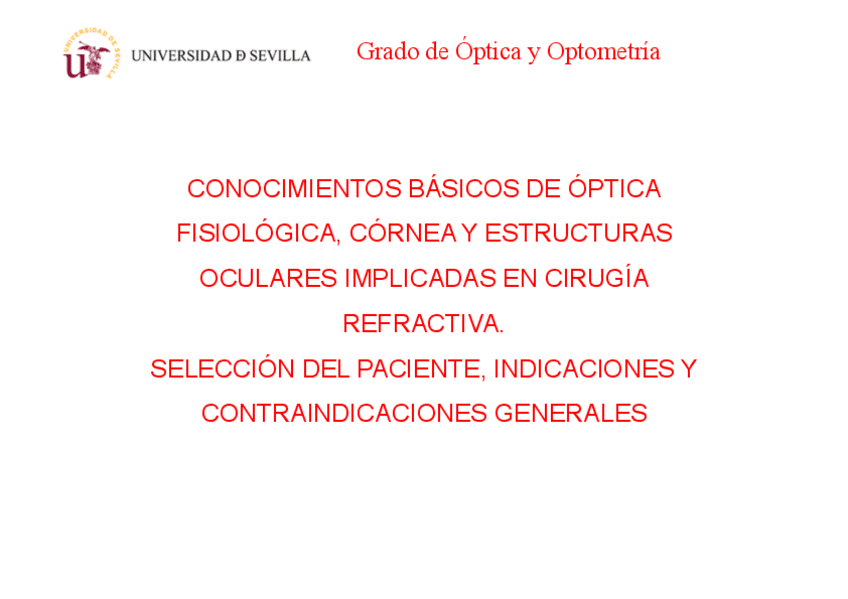 Miniatura del documento Tema 2. Conocimientos básicos de óptica fisiológica- córnea y estructuras oculares....pdf
