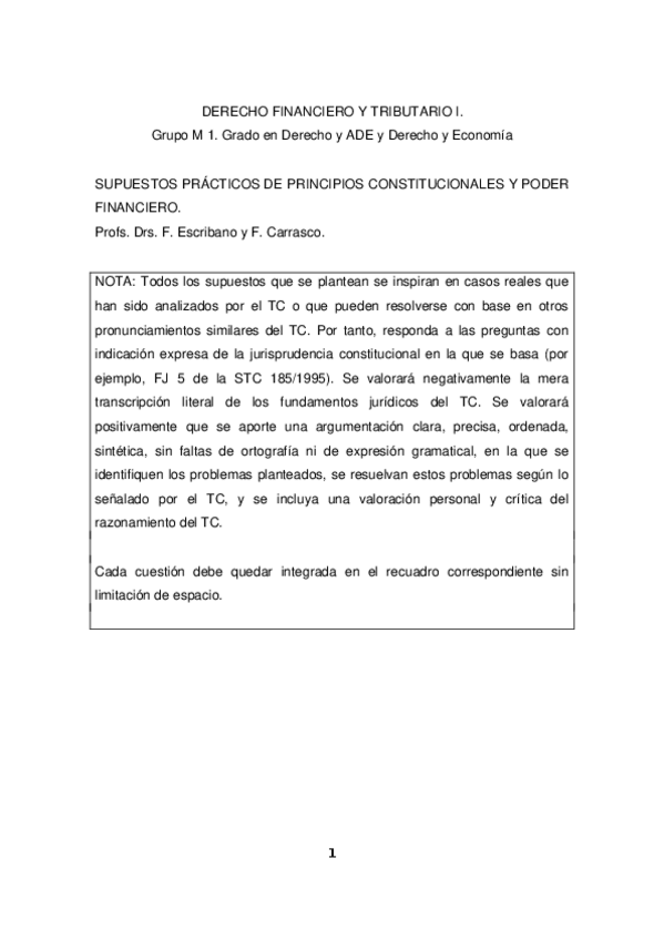 Miniatura del documento 2016 PRÁCTICA PODER TRIBUTARIO Y LIMITACIONES CONSTITUCIONALES.doc