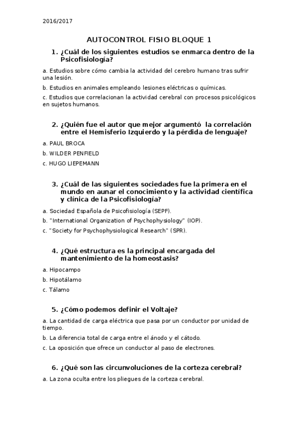 Miniatura del documento Autoevaluacion Psicofisiología Bloque 1.docx