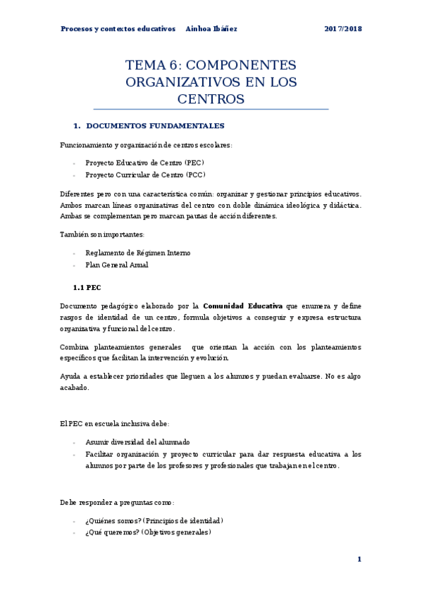 Miniatura del documento TEMA 6. COMPONENTES ORGANIZATIVOS EN LOS CENTROS.docx