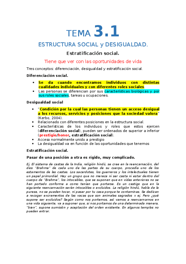 Miniatura del documento TEMA 3.1 CLASE SOCIAL.docx