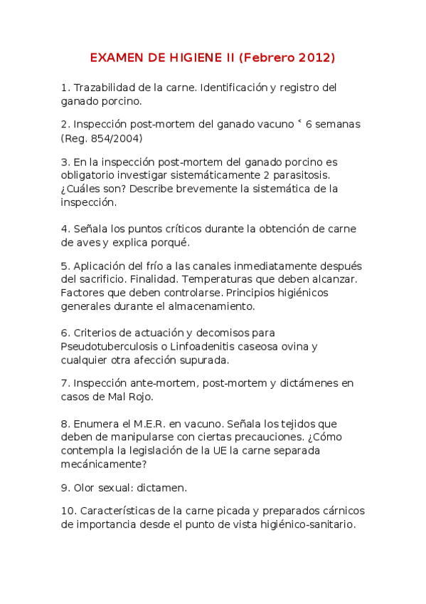 Miniatura del documento EXAMEN DE HIGIENE II Febrero 2012.docx