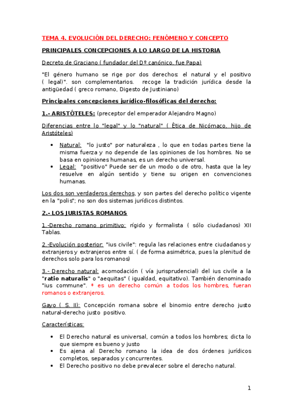 Miniatura del documento TEMA 4. EVOLUCIÓN DEL DERECHO. FENÓMENO Y CONCEPTO.docx